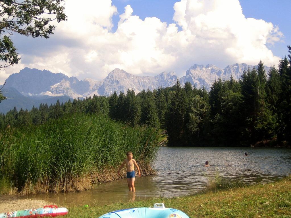 Ferienwohnung Ferienhaus Beim Veitele Mittenwald Exterior foto
